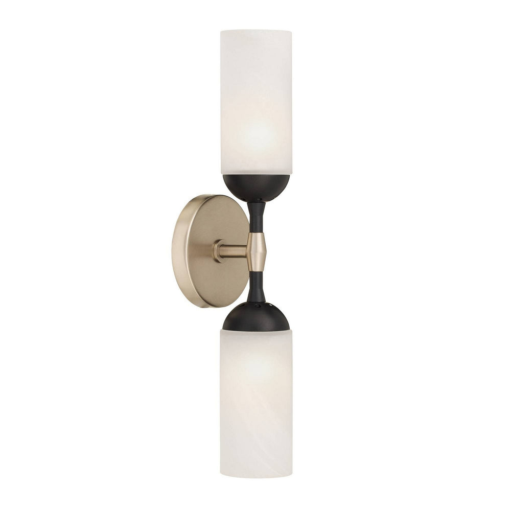 Arteriors - Two Light Wall Sconce - Emmett - Opal Swirl/Dark Vintage Silver- Union Lighting Luminaires Decor