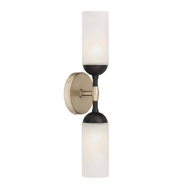 Arteriors - Two Light Wall Sconce - Emmett - Opal Swirl/Dark Vintage Silver- Union Lighting Luminaires Decor