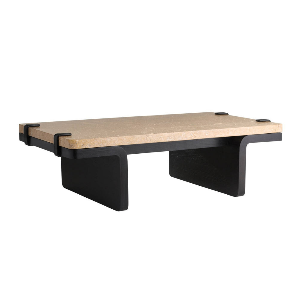 Arteriors - Coffee Table - Europa - Natural/Ebony- Union Lighting Luminaires Decor