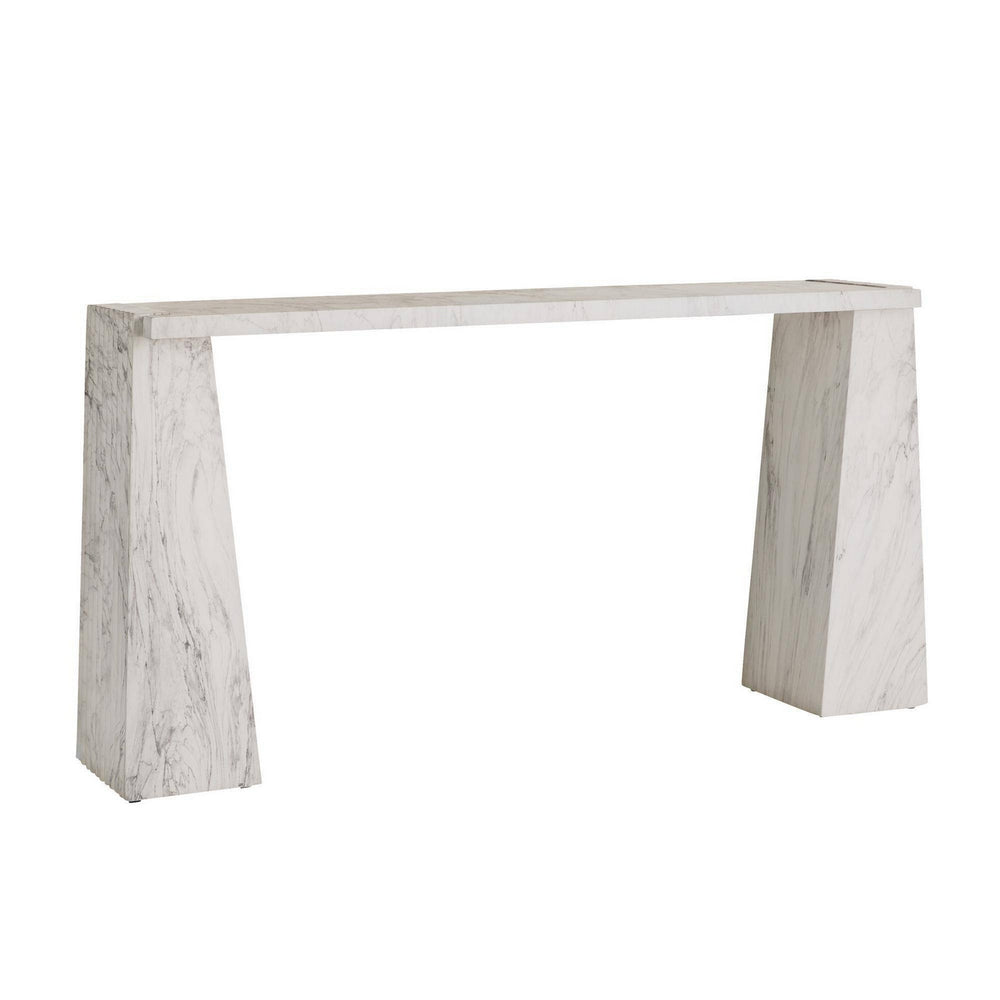 Arteriors - Console - Antonine - White Faux Marble- Union Lighting Luminaires Decor