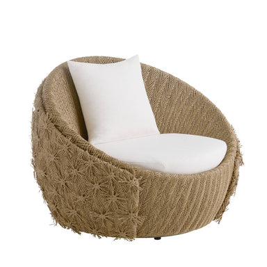 Arteriors - Outdoor Swivel Lounge Chair - Florian - Pearl/Tan- Union Lighting Luminaires Decor
