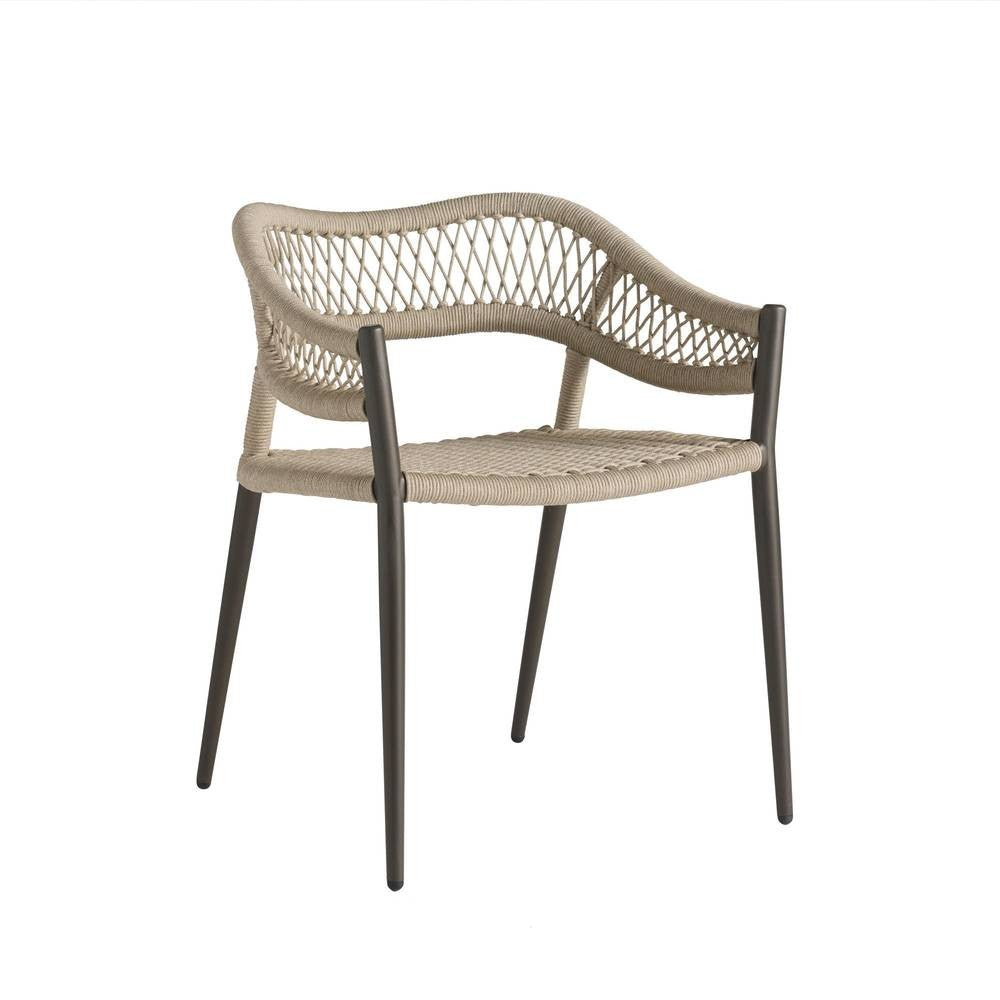 Arteriors - Outdoor Dining Chair - Aurelie - Buff/Blackened Bronze- Union Lighting Luminaires Decor