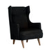 Arteriors - Chair - Budell - Noir Nubuck/Dark Walnut- Union Lighting Luminaires Decor