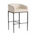 Arteriors - Bar Stool - Osbourne - Oxford White/Blackened Iron- Union Lighting Luminaires Decor