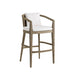 Arteriors - Outdoor Bar Stool - Sobek - Pearl/Kona- Union Lighting Luminaires Decor