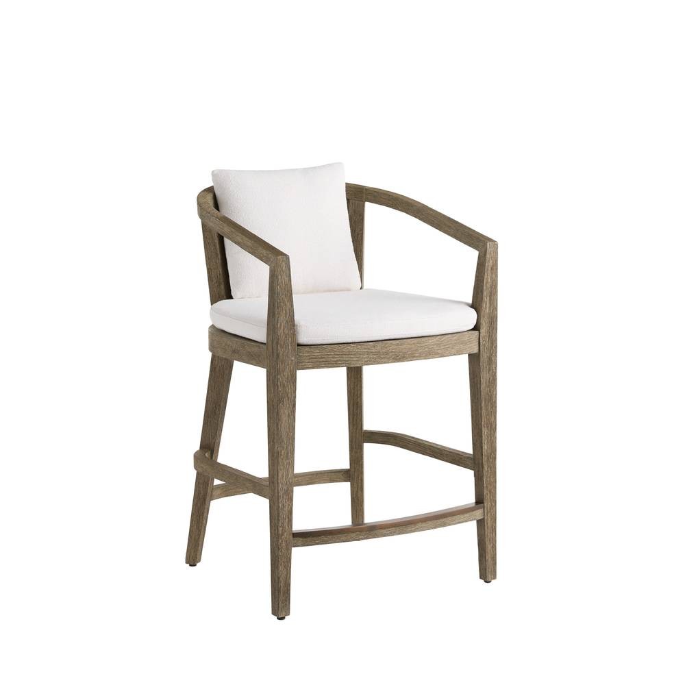 Arteriors - Outdoor Counter Stool - Sobek - Pearl/Kona- Union Lighting Luminaires Decor