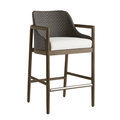 Arteriors - Outdoor Bar Stool - Chilton - Pearl/Dark Gray Wash- Union Lighting Luminaires Decor