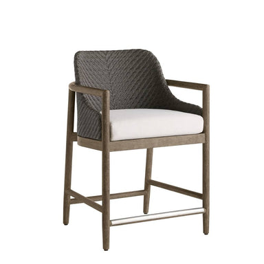 Arteriors - Outdoor Counter Stool - Chilton - Pearl/Dark Gray Wash- Union Lighting Luminaires Decor