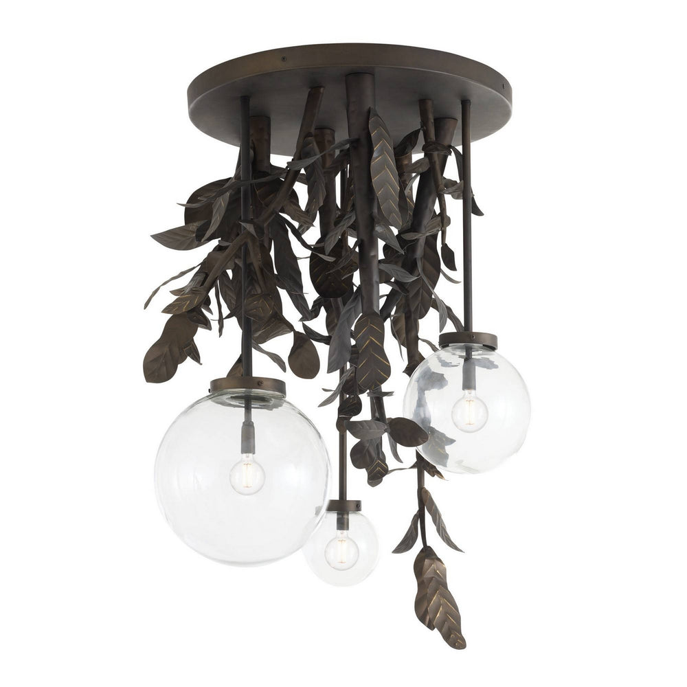 Arteriors - Three Light Chandelier - Will O' the Wisp - Bronze/Clear- Union Lighting Luminaires Decor