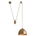 Arteriors - One Light Pendant - Egg - Antique Brass- Union Lighting Luminaires Decor