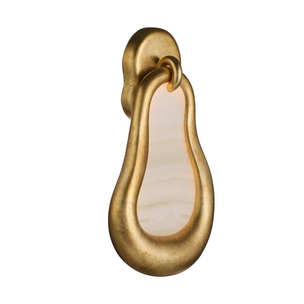Arteriors - LED Wall Sconce - Elsa - White/Antiqued Gold Leaf- Union Lighting Luminaires Decor