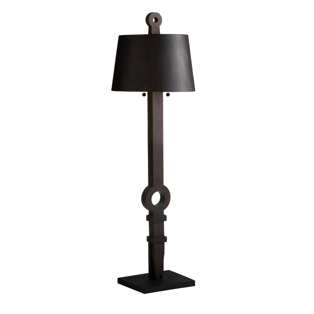 Arteriors - Two Light Floor Lamp - Totem - Ebony/Bronze- Union Lighting Luminaires Decor