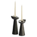 Arteriors - Candle Holders, Set of 2 - Argemone - Blackened/Polished Silver- Union Lighting Luminaires Decor