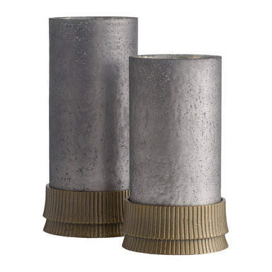 Arteriors - Hurricanes, Set of 2 - Evelique - Antique Brass/Matte Antique Mercury- Union Lighting Luminaires Decor