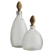 Arteriors - Decanters, Set of 2 - Ophis - Antique Brass/Frosted- Union Lighting Luminaires Decor