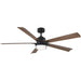 Modern Forms Fans Canada - 64" Ceiling Fan - Radiant - Matte Black/Distressed Koa- Union Lighting Luminaires Decor