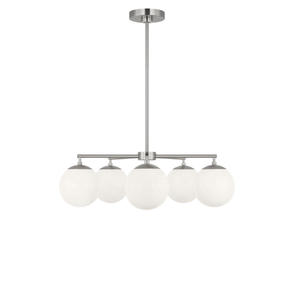 Generation Lighting Canada - Five Light Chandelier - Nube - Brushed Nickel- Union Lighting Luminaires Decor