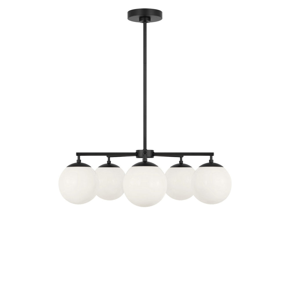 Generation Lighting Canada - Five Light Chandelier - Nube - Midnight Black- Union Lighting Luminaires Decor
