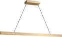 Generation Lighting Canada - Linear Chandelier - Aro - Satin Brass- Union Lighting Luminaires Decor