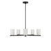 Generation Lighting Canada - Five Light Chandelier - Neblina - Midnight Black- Union Lighting Luminaires Decor