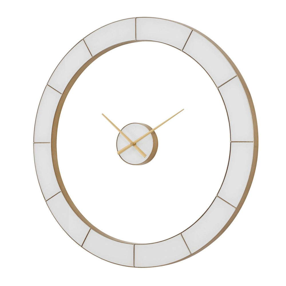 Uttermost - Wall Clock - Ivory Halo - Gold- Union Lighting Luminaires Decor