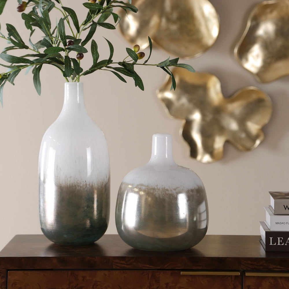 Uttermost - Vases, S/2 - Cardoni - Luminous Gradient Glaze- Union Lighting Luminaires Decor
