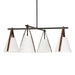 Uttermost - Four Light Chandelier - Reins - Matte Black- Union Lighting Luminaires Decor