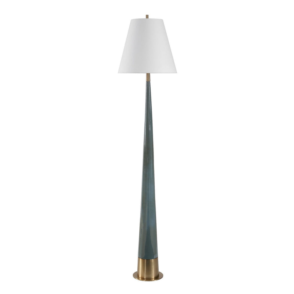 Uttermost - One Light Floor Lamp - Riccardi - Antique Brass- Union Lighting Luminaires Decor