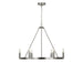 Generation Lighting Canada - Six Light Chandelier - Mirla - Brushed Nickel- Union Lighting Luminaires Decor