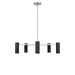 Generation Lighting Canada - Five Light Chandelier - Zentro - Brushed Nickel- Union Lighting Luminaires Decor