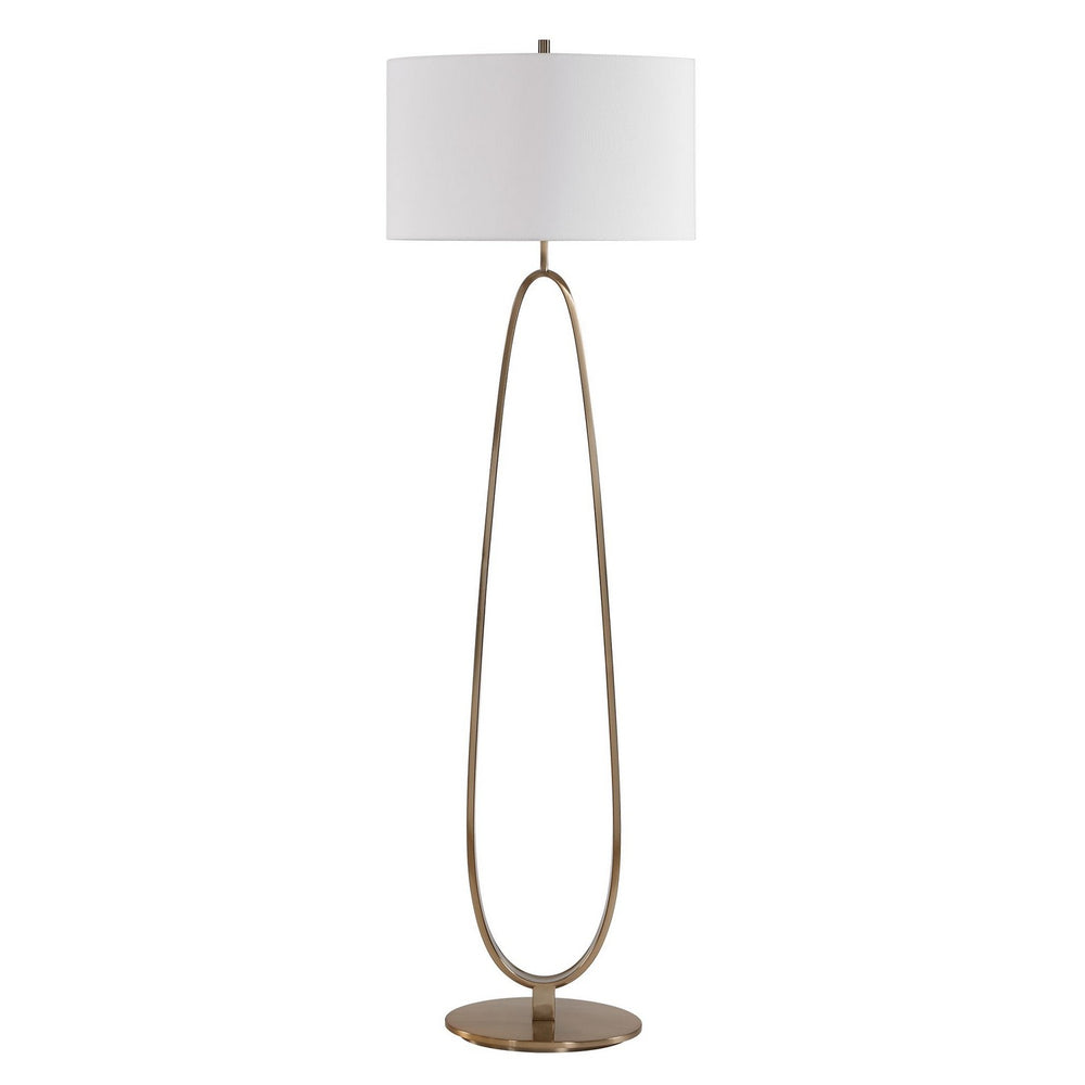 Uttermost - One Light Floor Lamp - Tordin - Antique Brass- Union Lighting Luminaires Decor