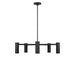 Generation Lighting Canada - Five Light Chandelier - Zentro - Midnight Black- Union Lighting Luminaires Decor