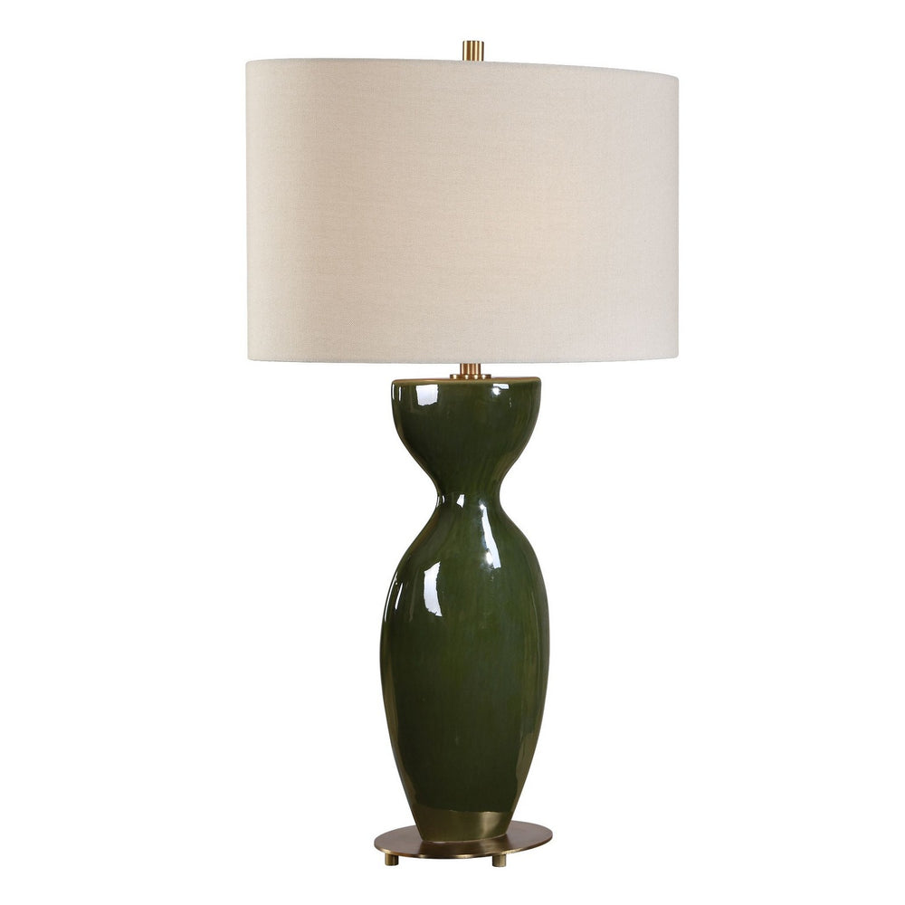 Uttermost - One Light Table Lamp - Curhan - Antique Brass- Union Lighting Luminaires Decor