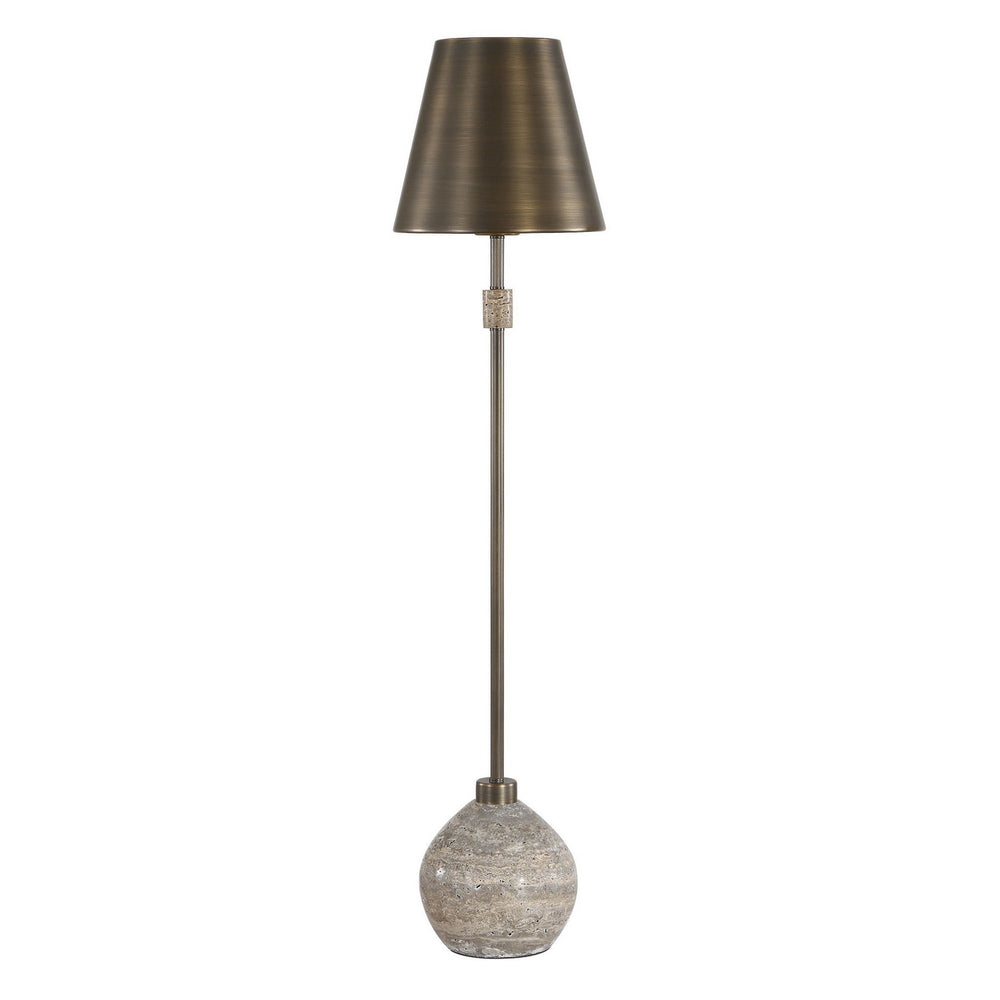 Uttermost - One Light Buffet Lamp - Jaycee - Brushed Brass- Union Lighting Luminaires Decor