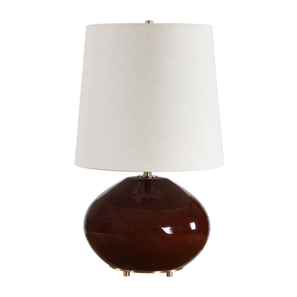 Uttermost - One Light Table Lamp - Allemand - Antique Brass- Union Lighting Luminaires Decor