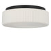 Generation Lighting Canada - Two Light Flush Mount - Axira - Midnight Black- Union Lighting Luminaires Decor