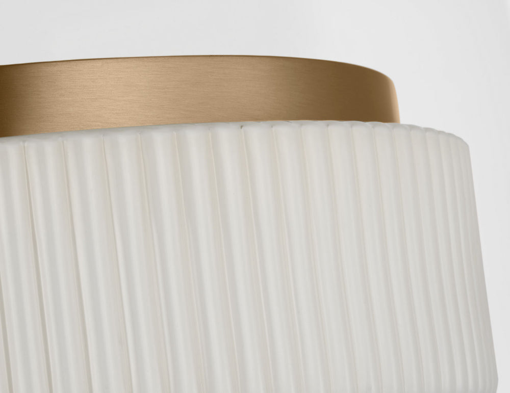 Generation Lighting Canada - Two Light Flush Mount - Axira - Satin Brass- Union Lighting Luminaires Decor