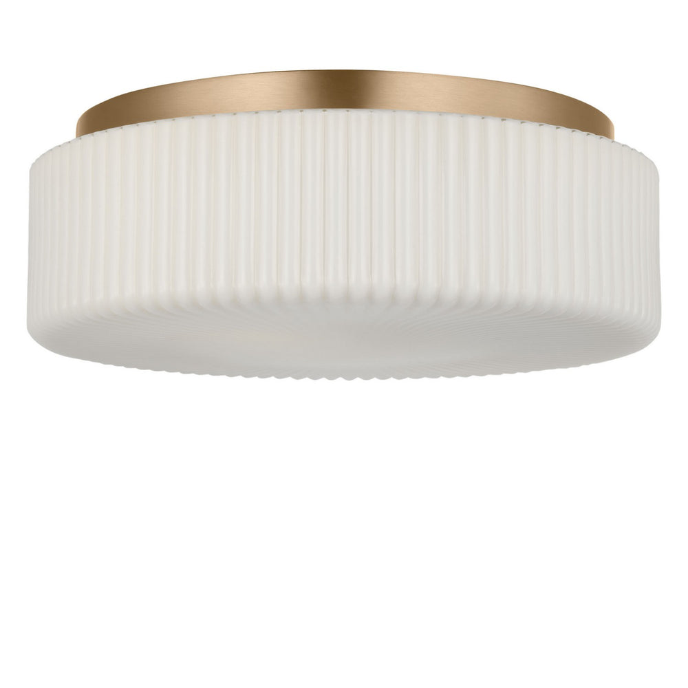 Generation Lighting Canada - Two Light Flush Mount - Axira - Satin Brass- Union Lighting Luminaires Decor