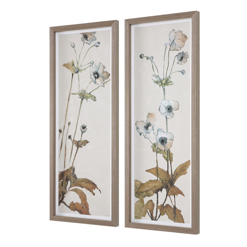 Uttermost - Floral Prints, S/2 - Garden - White Linen- Union Lighting Luminaires Decor