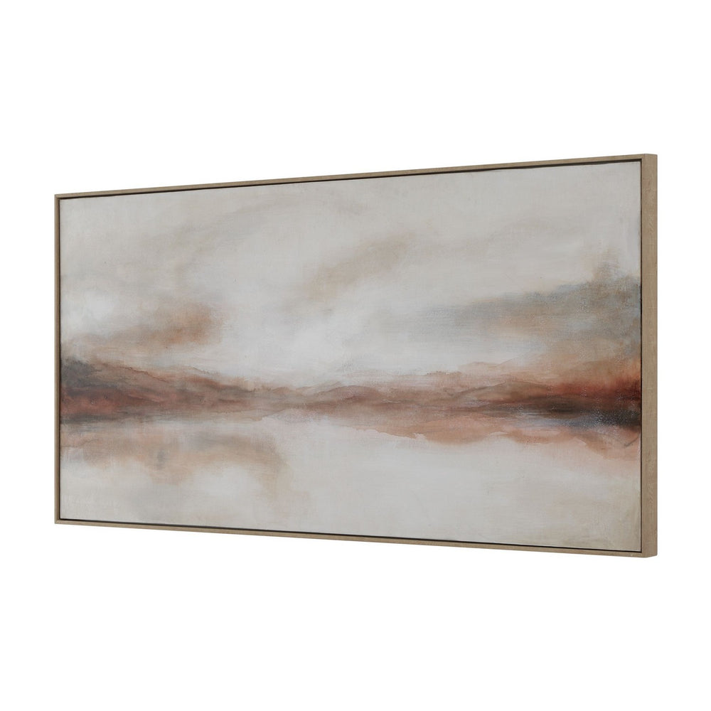 Uttermost - Landscape Painting - Haze In The Horizon - Light Oak- Union Lighting Luminaires Decor