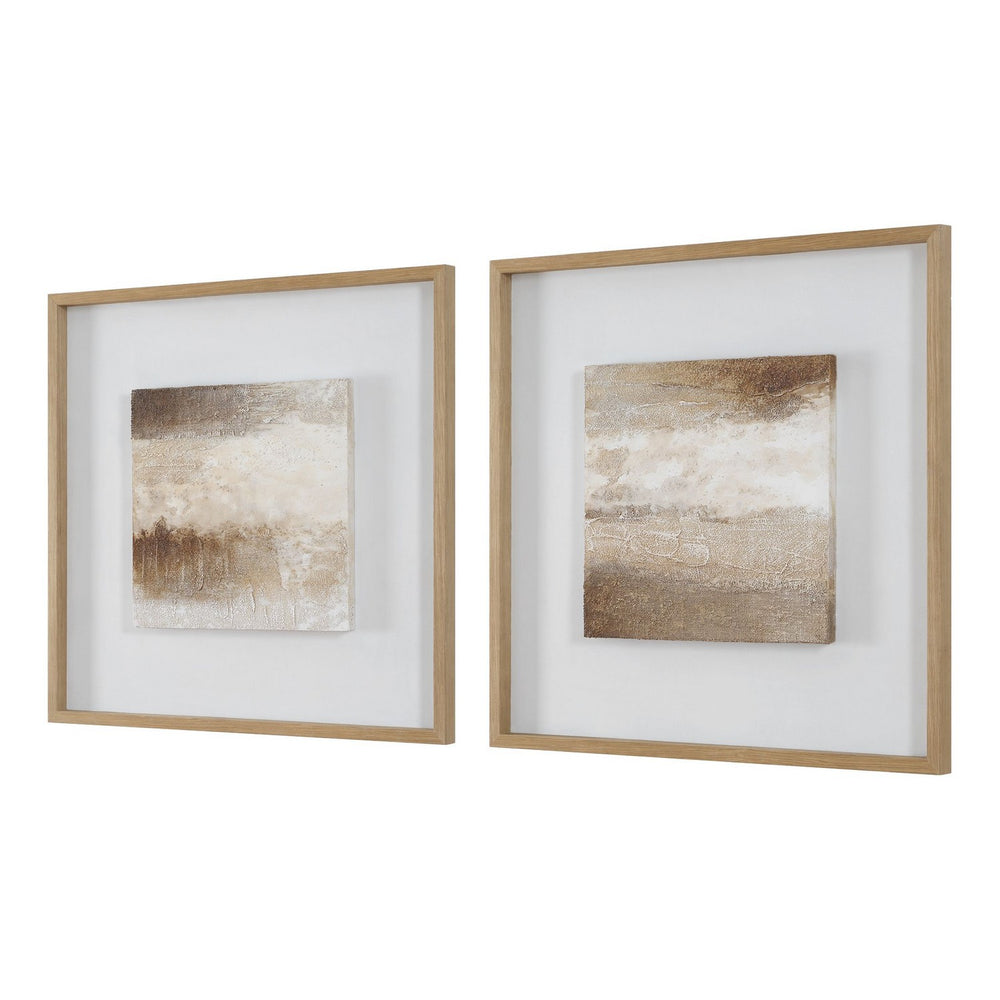 Uttermost - Abstract Painting - Between Lines - Natural- Union Lighting Luminaires Decor