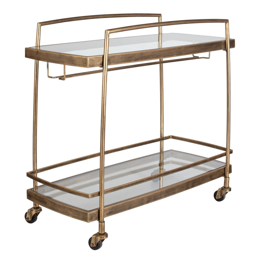 Uttermost - Bar Cart - Scarritt - Antique Brass- Union Lighting Luminaires Decor
