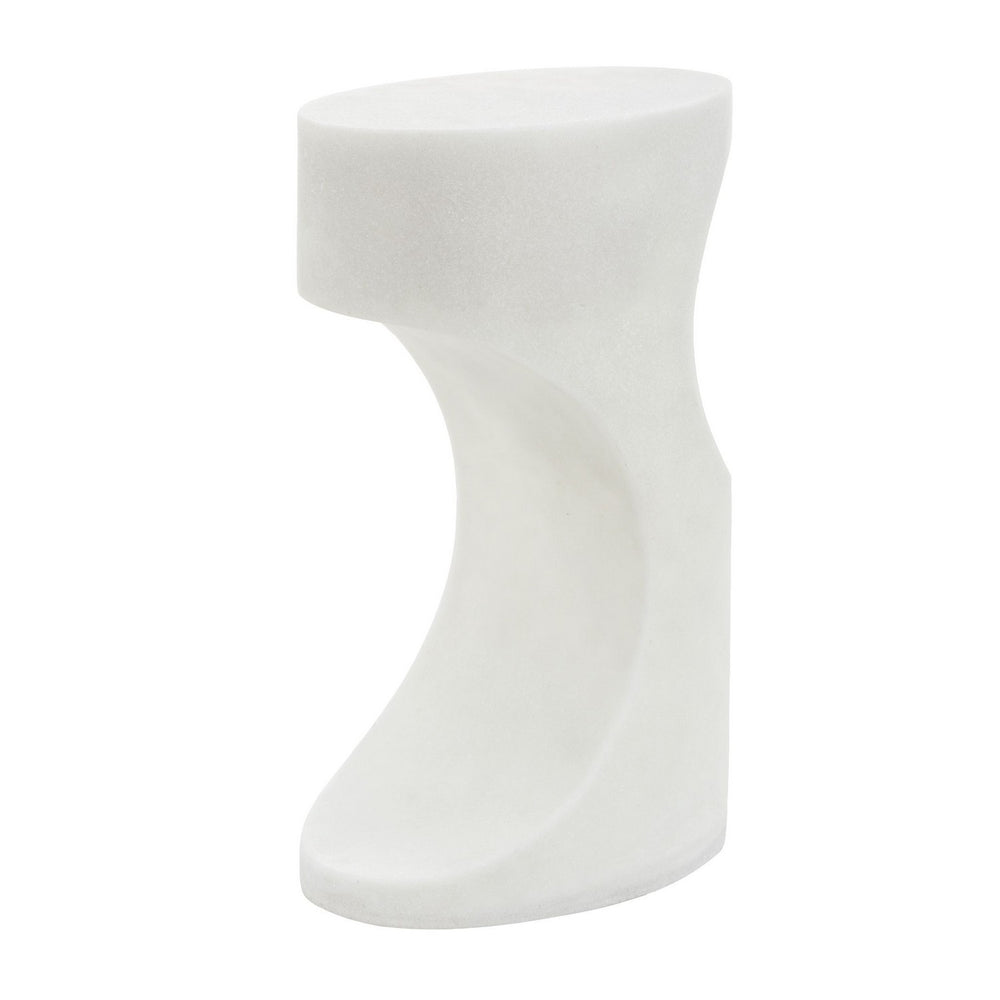 Uttermost - Accent Table - Stevie - White Stone- Union Lighting Luminaires Decor