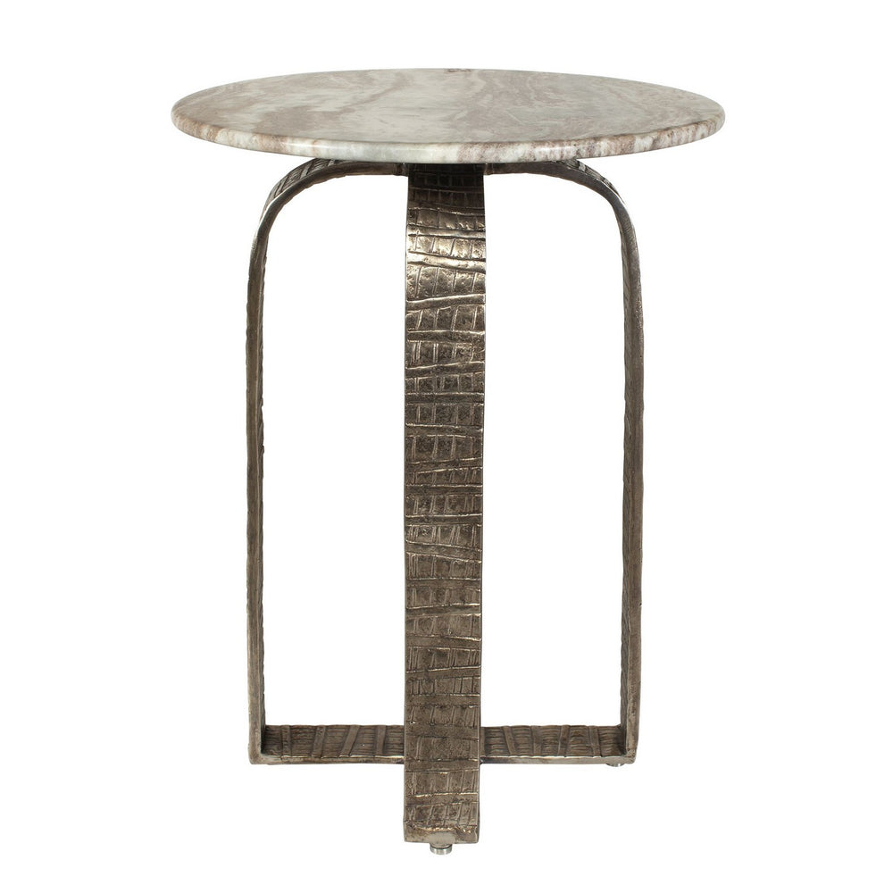 Uttermost - Side Table - Warner - Antiqued Champagne- Union Lighting Luminaires Decor