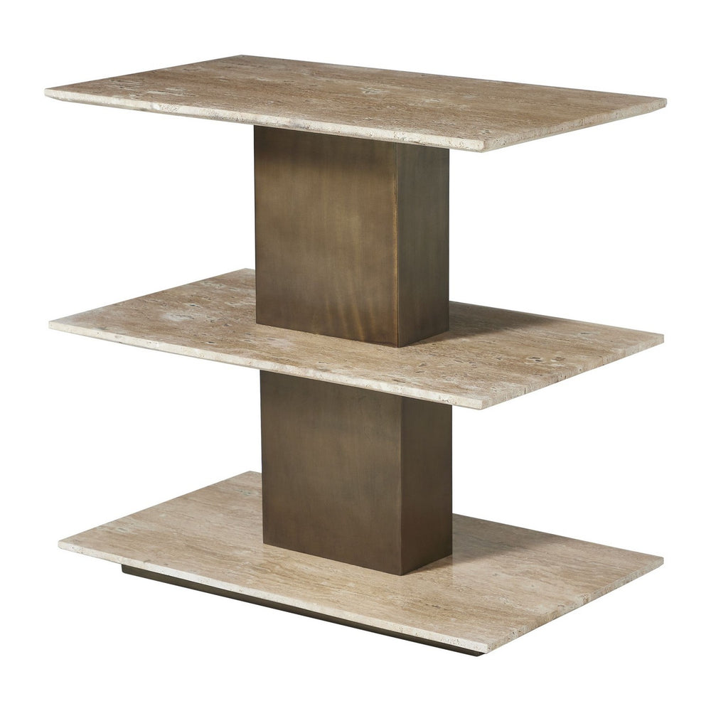 Uttermost - Accent Table - Travertini - Travertine Stone- Union Lighting Luminaires Decor