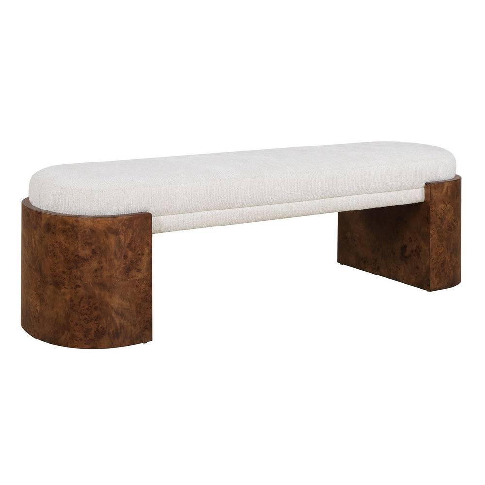 Uttermost - Bench - Thorian - Off-white- Union Lighting Luminaires Decor