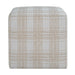 Uttermost - Ottoman - Joie - Plush Chenille In Porcelain Plaid- Union Lighting Luminaires Decor