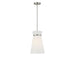 Generation Lighting Canada - One Light Pendant - Fynn - Brushed Nickel- Union Lighting Luminaires Decor