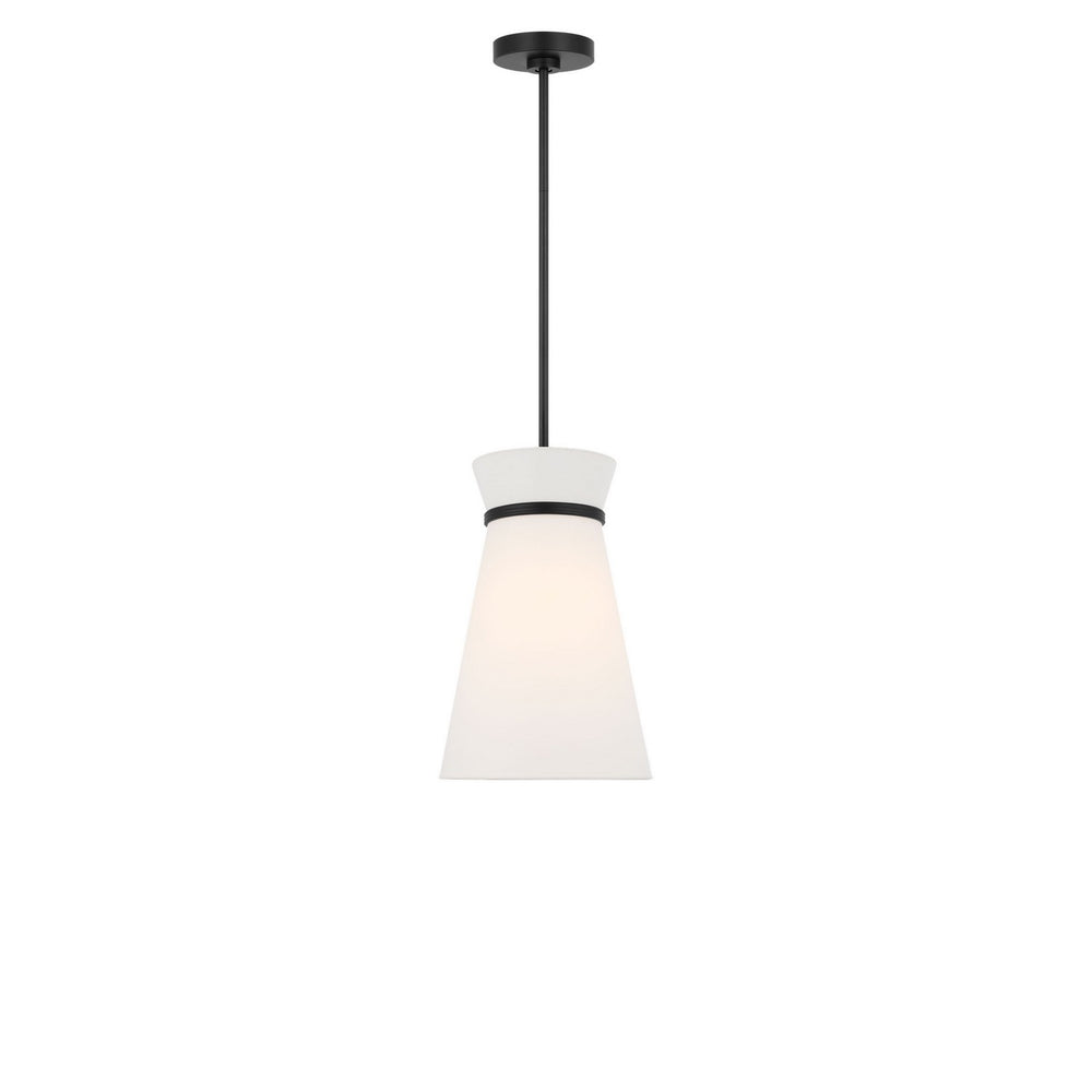 Generation Lighting Canada - One Light Pendant - Fynn - Midnight Black- Union Lighting Luminaires Decor