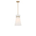 Generation Lighting Canada - One Light Pendant - Fynn - Satin Brass- Union Lighting Luminaires Decor